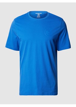 T-shirt z bawełny z nadrukiem z logo ze sklepu Peek&Cloppenburg  w kategorii T-shirty męskie - zdjęcie 168275451