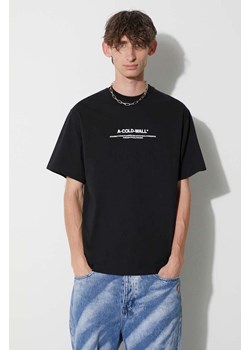 A-COLD-WALL* t-shirt bawełniany CON PRO T-SHIRT kolor czarny z nadrukiem ACWMTS176B ze sklepu ANSWEAR.com w kategorii T-shirty męskie - zdjęcie 168277732