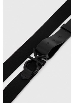 Calvin Klein pasek męski kolor czarny ze sklepu ANSWEAR.com w kategorii Paski męskie - zdjęcie 168278094