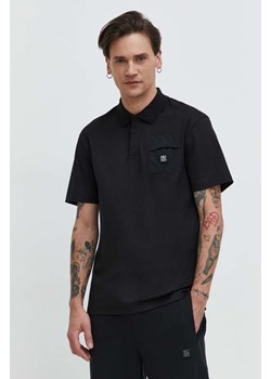 HUGO polo bawełniane kolor czarny gładki 50504861 ze sklepu ANSWEAR.com w kategorii T-shirty męskie - zdjęcie 168278104