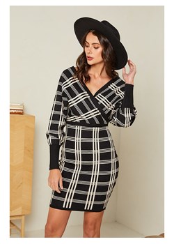 Soft Cashmere Sukienka w kolorze czarno-beżowym ze sklepu Limango Polska w kategorii Sukienki - zdjęcie 168280453