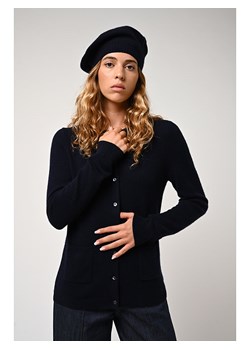 AUTHENTIC CASHMERE Kaszmirowy kardigan "Caron" w kolorze granatowym ze sklepu Limango Polska w kategorii Swetry damskie - zdjęcie 168281070