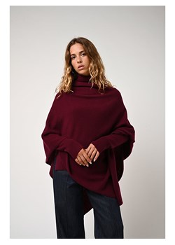 AUTHENTIC CASHMERE Kaszmirowe ponczo "Carra" w kolorze bordowym ze sklepu Limango Polska w kategorii Poncza - zdjęcie 168281093