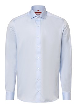 Finshley & Harding Koszula męska - Łatwe prasowanie Mężczyźni Slim Fit Bawełna jasnoniebieski jednolity ze sklepu vangraaf w kategorii Koszule męskie - zdjęcie 168282374
