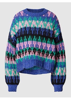 Sweter z dzianiny we wzory na całej powierzchni ze sklepu Peek&Cloppenburg  w kategorii Swetry damskie - zdjęcie 168287463