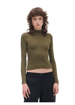 Cropp - Brązowy sweter z półgolfem - brązowy ze sklepu Cropp w kategorii Swetry damskie - zdjęcie 168288402