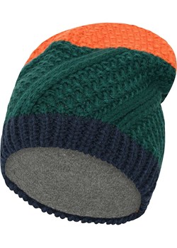 LEGO Czapka beanie &quot;Alex 705&quot; w kolorze zielono-pomarańczowym ze sklepu Limango Polska w kategorii Czapki dziecięce - zdjęcie 168289324