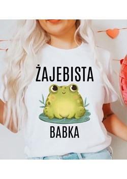 damska koszulka dla koleżanki na prezent żajebista babka ze sklepu Time For Fashion w kategorii Bluzki damskie - zdjęcie 168290514