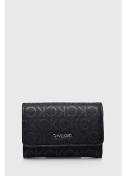 Calvin Klein portfel damski kolor czarny ze sklepu ANSWEAR.com w kategorii Portfele damskie - zdjęcie 168291050