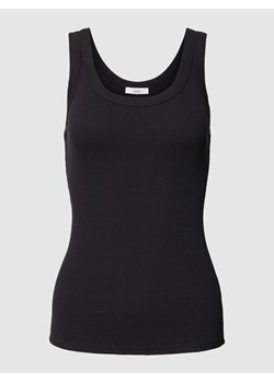 Top w jednolitym kolorze z efektem prążkowania ze sklepu Peek&Cloppenburg  w kategorii Bluzki damskie - zdjęcie 168292761