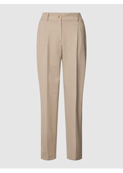 Spodnie skrócone z zakładkami w pasie model ‘Myrtel’ ze sklepu Peek&Cloppenburg  w kategorii Spodnie damskie - zdjęcie 168292870
