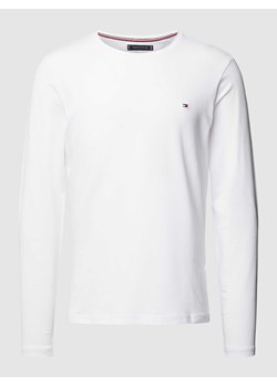 Bluzka o kroju slim fit z długim rękawem i wyhaftowanym logo ze sklepu Peek&Cloppenburg  w kategorii T-shirty męskie - zdjęcie 168293150
