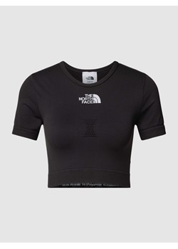 T-shirt krótki z detalem z logo model ‘NEW SEAMLESS’ ze sklepu Peek&Cloppenburg  w kategorii Bluzki damskie - zdjęcie 168294173