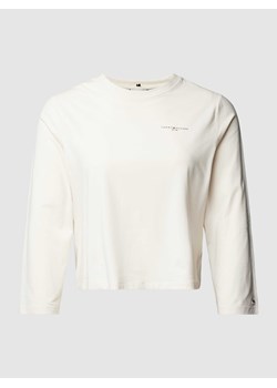 Bluzka PLUS SIZE z długim rękawem i nadrukiem z logo ze sklepu Peek&Cloppenburg  w kategorii Bluzki damskie - zdjęcie 168294583