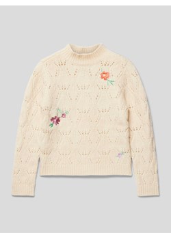 Sweter z dzianiny ze stójką ze sklepu Peek&Cloppenburg  w kategorii Swetry dziewczęce - zdjęcie 168294782