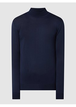 Sweter z dzianiny z detalem z logo ze sklepu Peek&Cloppenburg  w kategorii Swetry męskie - zdjęcie 168295213