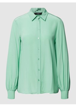 Bluzka koszulowa z jedwabiu model ‘GEO’ ze sklepu Peek&Cloppenburg  w kategorii Koszule damskie - zdjęcie 168295483