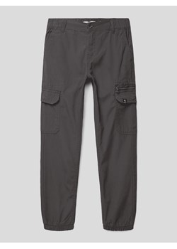 Spodnie cargo z bawełny ze sklepu Peek&Cloppenburg  w kategorii Spodnie chłopięce - zdjęcie 168296263