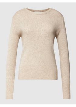 Sweter z dzianiny z okrągłym dekoltem ze sklepu Peek&Cloppenburg  w kategorii Swetry damskie - zdjęcie 168297423