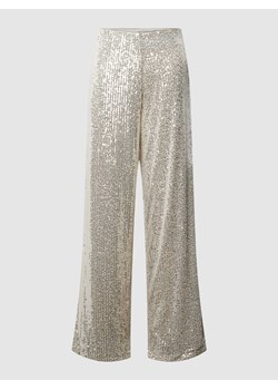 Spodnie materiałowe z cekinowym obszyciem model ‘FAUCI’ ze sklepu Peek&Cloppenburg  w kategorii Spodnie damskie - zdjęcie 168297891