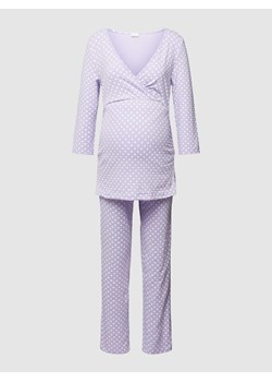 Piżama ciążowa z rękawem o dł. 3/4,o kroju odpowiednim do karmienia piersią ze sklepu Peek&Cloppenburg  w kategorii Piżamy damskie - zdjęcie 168298272