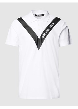 Koszulka polo z nadrukiem z logo ze sklepu Peek&Cloppenburg  w kategorii T-shirty męskie - zdjęcie 168298500