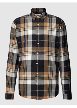 Koszula casualowa o kroju slim fit ze wzorem w kratę ze sklepu Peek&Cloppenburg  w kategorii Koszule męskie - zdjęcie 168298551