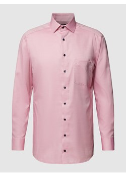 Koszula biznesowa o kroju modern fit z wyhaftowanym logo model ‘Global’ ze sklepu Peek&Cloppenburg  w kategorii Koszule męskie - zdjęcie 168298682