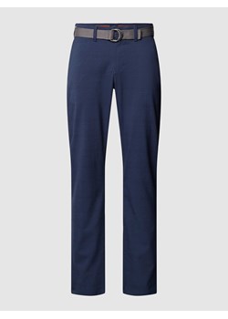 Spodnie z fakturowanym wzorem ze sklepu Peek&Cloppenburg  w kategorii Spodnie męskie - zdjęcie 168298760