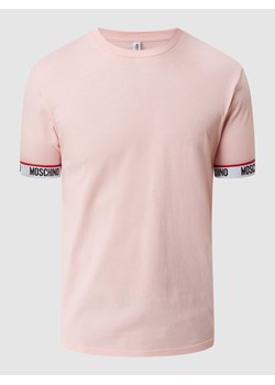T-shirt z wykończeniami w kontrastowym kolorze model ‘Basic Logotape’ ze sklepu Peek&Cloppenburg  w kategorii T-shirty męskie - zdjęcie 168298824