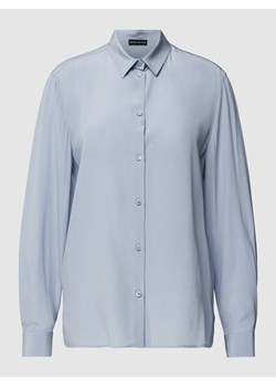 Bluzka koszulowa z jedwabiu z listwą guzikową ze sklepu Peek&Cloppenburg  w kategorii Koszule damskie - zdjęcie 168299751