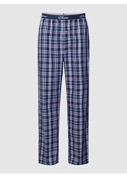 Spodnie od piżamy z elastycznym paskiem z logo ze sklepu Peek&Cloppenburg  w kategorii Piżamy męskie - zdjęcie 168299842
