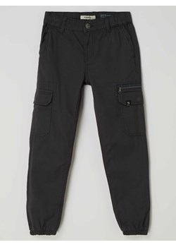 Spodnie cargo o kroju regular fit z bawełny ze sklepu Peek&Cloppenburg  w kategorii Spodnie chłopięce - zdjęcie 168300234