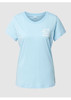 T-shirt z nadrukiem ze sloganem ze sklepu Peek&Cloppenburg  w kategorii Bluzki damskie - zdjęcie 168300690
