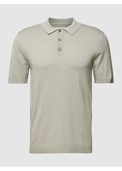 Koszulka polo z dodatkiem wiskozy i kołnierzykiem polo model ‘EMIL’ ze sklepu Peek&Cloppenburg  w kategorii T-shirty męskie - zdjęcie 168301180
