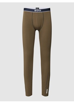 Legginsy z elastycznym paskiem z logo model ‘Long John’ ze sklepu Peek&Cloppenburg  w kategorii Spodnie męskie - zdjęcie 168301401