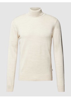 Sweter z dzianiny z detalem z logo ze sklepu Peek&Cloppenburg  w kategorii Swetry męskie - zdjęcie 168301482