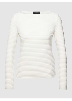 Bluzka z długim rękawem i fakturowanym wzorem ze sklepu Peek&Cloppenburg  w kategorii Bluzki damskie - zdjęcie 168301843