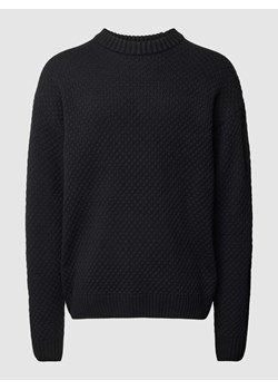 Sweter z dzianiny z okrągłym dekoltem model ‘LAKEWOOD’ ze sklepu Peek&Cloppenburg  w kategorii Swetry męskie - zdjęcie 168303711