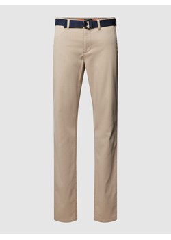 Spodnie materiałowe z paskiem ze sklepu Peek&Cloppenburg  w kategorii Spodnie męskie - zdjęcie 168304073