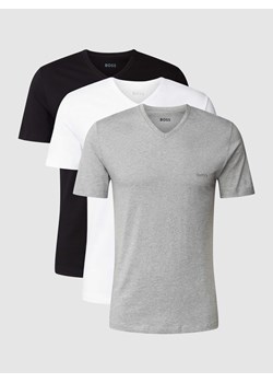 T-shirt z dekoltem w serek w zestawie 3 szt. model ‘Classic’ ze sklepu Peek&Cloppenburg  w kategorii Podkoszulki męskie - zdjęcie 168304403
