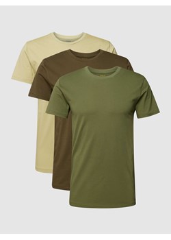 T-shirt z wyhaftowanym logo w zestawie 3 szt. ze sklepu Peek&Cloppenburg  w kategorii T-shirty męskie - zdjęcie 168306933