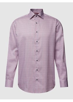 Koszula biznesowa o kroju modern fit ze wzorem na całej powierzchni ze sklepu Peek&Cloppenburg  w kategorii Koszule męskie - zdjęcie 168307100