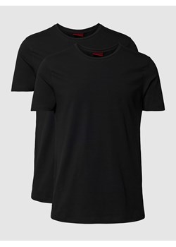 T-shirt z nadrukiem z logo w zestawie 2 szt. model ‘HUGO-Round’ ze sklepu Peek&Cloppenburg  w kategorii T-shirty męskie - zdjęcie 168308053