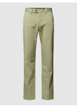 Spodnie materiałowe w jednolitym kolorze ze sklepu Peek&Cloppenburg  w kategorii Spodnie męskie - zdjęcie 168308430