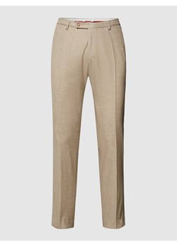 Spodnie do garnituru o kroju slim fit z efektem melanżowym model ‘Paco’ ze sklepu Peek&Cloppenburg  w kategorii Spodnie męskie - zdjęcie 168309082