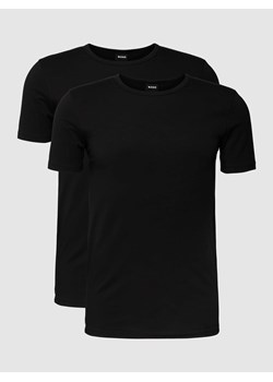 T-shirt z detalem z logo w zestawie 2 szt. ze sklepu Peek&Cloppenburg  w kategorii Podkoszulki męskie - zdjęcie 168309340