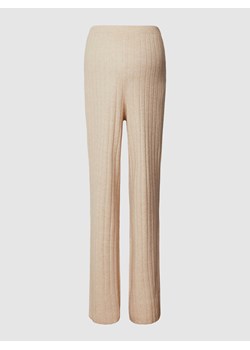 Spodnie materiałowe ciążowe z fakturowanym wzorem model ‘LANA’ ze sklepu Peek&Cloppenburg  w kategorii Spodnie ciążowe - zdjęcie 168309423