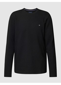 Bluzka z długim rękawem i fakturowanym wzorem ze sklepu Peek&Cloppenburg  w kategorii T-shirty męskie - zdjęcie 168309454
