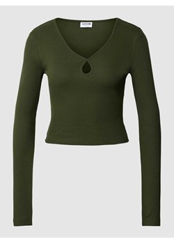 Bluzka z długim rękawem i wycięciem model ‘MAYA’ ze sklepu Peek&Cloppenburg  w kategorii Bluzki damskie - zdjęcie 168309912